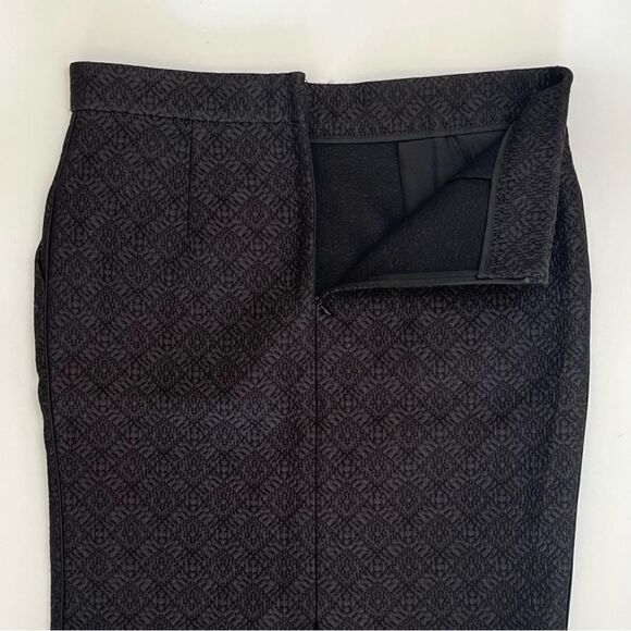 Celine Pencil Skirt Phoebe Philo Collection Black Tonal Matelasse Textured Small - Picture 9 of 12